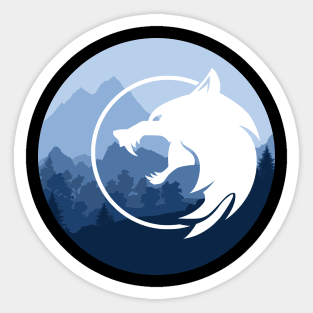 Witcher White Wolf Sticker